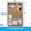 Flipside Cork Bulletin Board, 12" x 18"