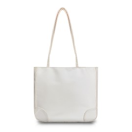 WisePoint Tote Handbag, Oxford Cloth Shoulder Bag Tote Bags for Women, Stylish Ladies Handbags Multiple Pockets Tote Bag with Compartments for Working, Travelling, Shopping (white)