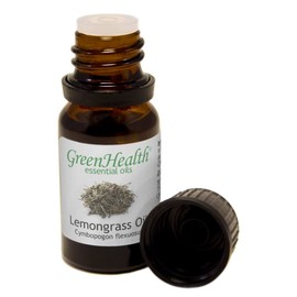 Lemongrass – 1/3 fl oz (10 ml) Glass Bottle – 100% Pure Essential Oil - GreenHealth