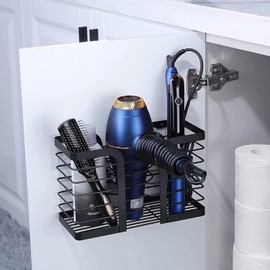 YIGII Hair Dryer Holder/Hair Tool Organizer Wall Mount - Metal Wire Bathroom Blow Dryer Holder Hair Styling Hot Tools Organizer for Flat Iron, Curling Wand, Straightener, Electric Shaver