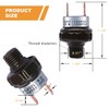mankk Black 120-150 PSI Air Pressure Switch, 1/4"NPT Thread, 24V
