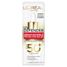 L'Oréal Paris Sérum Protector Solar Invisible FPS 50+ anti-manchas y lineas de expresión, 30ml