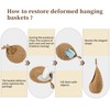3 Pack Teardrop Woven Hanging Basket Wall Basket Cotton 3