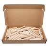 SKIR'CO (Pack of 100) Wooden Dowels 6x60mm Grooved Wood Dowels