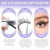 Self Adhesive Eyelashes Natural Look,Pre Glued No Glue Needed Reusable