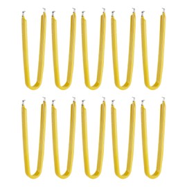 sourcing map 10Pcs IC Chip Extractor IC U Shape Puller Stainless Steel with Insulated Vinyl Grip Motherboard Circuit Board Component Puller Chip Extractor for PCB Removal Tool, Yellow