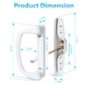 Probrico Sliding Door Handle Set with Mortise and Keeper, Patio