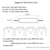 KnSam Table Runner, Christmas Decoration Table Runner, Floral Pattern with