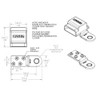 Blue Sea Systems 2340 Battery Terminal Mount Tin-plated Copper BusBars,