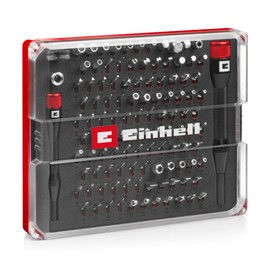 Original Einhell 114-Piece Precision and Electronics Repair Kit (Precision Bits, Hook Screwdriver Bit, Precision Sockets, Screwdriver Bit Holder, Adapter with Storage Box)