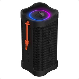 Skullcandy Terrain 2 Wireless Bluetooth Speaker, IPX7 Water Resistant, 14H Battery, Multi-Link, LED Light Show, Lightweight & Portable (Black)