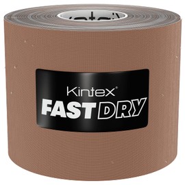 Kintex Kinesiology Tape, Waterproof & Quick-Drying, 5 cm x 5 m, FastDry Tape, Skin-Friendly Physio Tape, Medical Tape, for Sports & Physiotherapy (Beige)