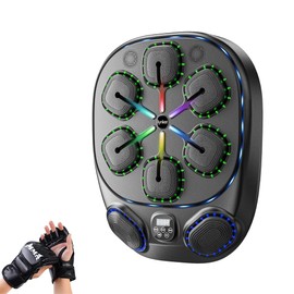 Music Boxing Machine with Gloves, Boxing Gym Equipment, Wall Mounted Intelligent Punching Bag for Children and Adults