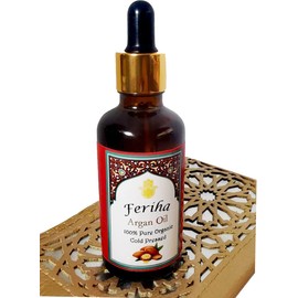 Moroccan Extra Virgin Argan Oil, Premium Quality, Fresh Bottled From Souss Agadir 1.70 Fl Oz (Pack of 1)