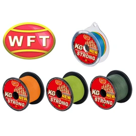 WFT KG Strong 600 m 0.22 mm 32 kg, Braided Line, Sea Line, Fishing Line, Colour: Orange