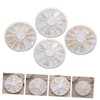 TOVINANNA Alloy Nail Art Stickers 12-Piece Set Round Plates for