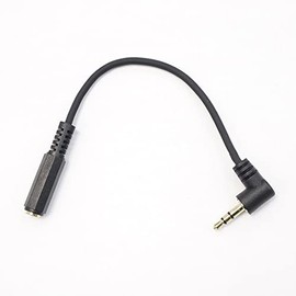 4 Pole 3.5mm Stereo (Female) to 3.5mm Stereo (Male) Conversion Cable Length: 3.9 inches (10 cm) Terminal Gold Plated [Made by COMON] 43535S-015L