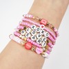 Jocbean Beaded Stackable Bracelets Love Heart Charm Stretch Bracelet for