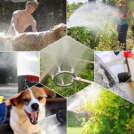 Multifunctional Annular Nozzle - Multi Nozzle Atomizing Adjustable Nozzle | Multi-Head Sprayer Nozzles with Detachable Washable Spray Head for Outdoor Misting Cooling System