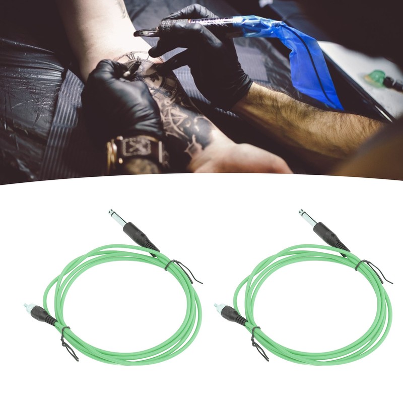 2pcs 5.9ft Tattoo Clip Cords RAC Interface Professional Copper Silicone