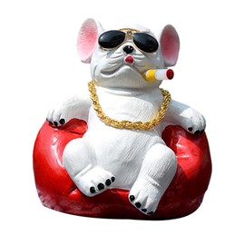 AIXXCUVQ Easy to Install Elegant Car S Interior Stylish Car Accessories Versatile Resin Car Interior Dog Ornaments Auto Figure, Style3