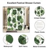 YOSTEV Sage Green Shower Curtain, Cute Abstract Block Geometric Art
