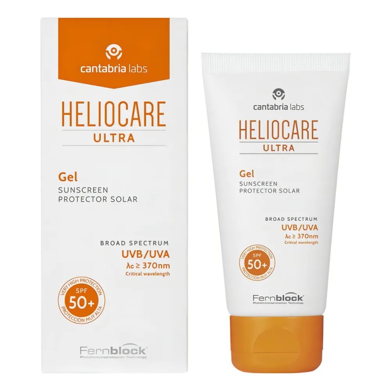 Protector Solar Gel Heliocare Ultra FPS 50 Rostro Libre Aceite