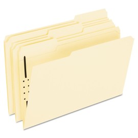 Pendaflex FM310 Fastener Folders, 1 Fasteners, 1/3 Cut Tabs, Legal, Manila, 50/Box