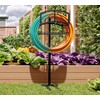 Fire Beauty Garden Hose Holder with Storage Basket,Heavy-Duty,80+lb Capacity,Rust-Proof Stainless
