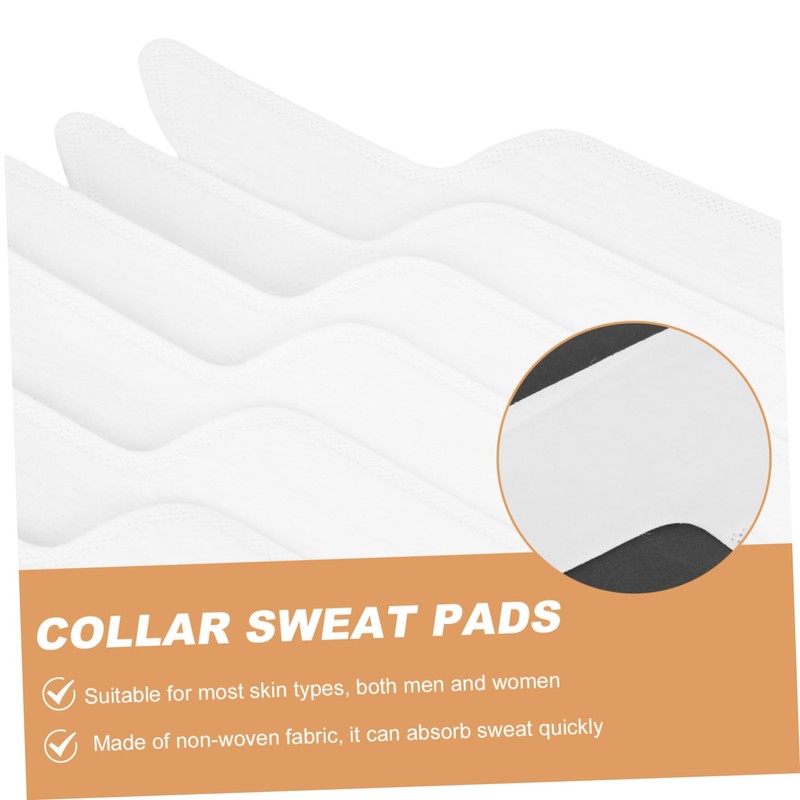 Beavorty 2sets Shirt Collar Absorption Cushion Hat Sweat Pad Practical