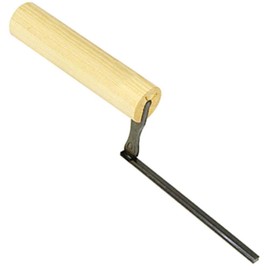 Red Length Flat Grout Trowel 0.1 inch (3 mm)
