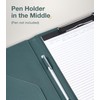 Mymazn A4 Clipboard Folder Conference Folder, Faux Leather Clipboard with