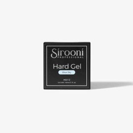 Sirooni Hard Gel for Nails – 30ml Builder Gel for Extensions, Strengthening, and Sculpting, Durable UV/LED Nail Gel for Salon and DIY Use (Blue sky, Short)