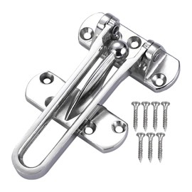 Door Chain Lock for Front Door, Swing Bar Door Guard Lock, Door Security Chain Lock, Anti-Theft Internal Door Safety Latch, Door Chain Latch for Home Apartment Hotel Dormitory(Silver)