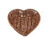 1PCS Heart Shaped Rattan Basket,Heart-Shaped Woven Storage Basket Simulation Rattan