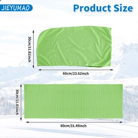 JIEYUMAO 6Pcs Cooling Hoodie Towel, 2 Styles Cooling Towels for Neck and Face, UV Sun Protection Cooling Neck Wraps Coolings Sweat Towel Quick Drying Absorbent Cooling Towels for Yoga Running Gym