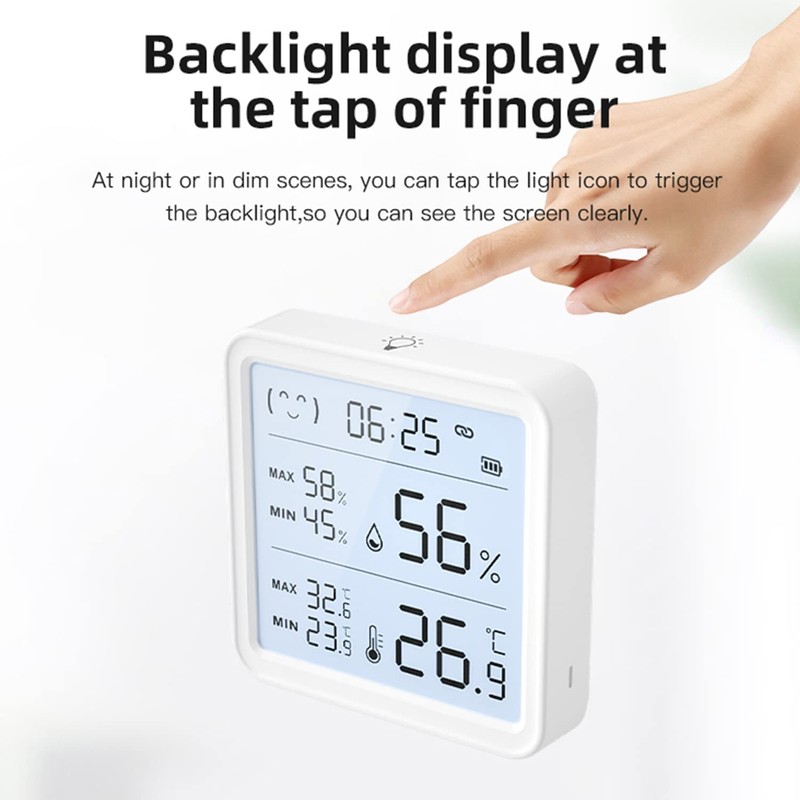 Bluetooth Thermometer Hygrometer: Wireless Temperature Sensor with Data Storage and