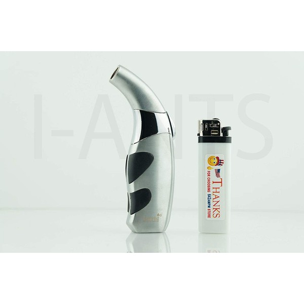 Bundle - 4 Items 3X Scorch Metal Refillable Adjustable Flame Jet Torch Lighters and Patriot Lighter