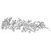 SAMKY Charming Flower Wreath Headband Style Crystal Bridal Tiara T1270