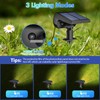 NYMPHY Solar Lights Outdoor Waterproof IP68, 56 LED 3 Lighting