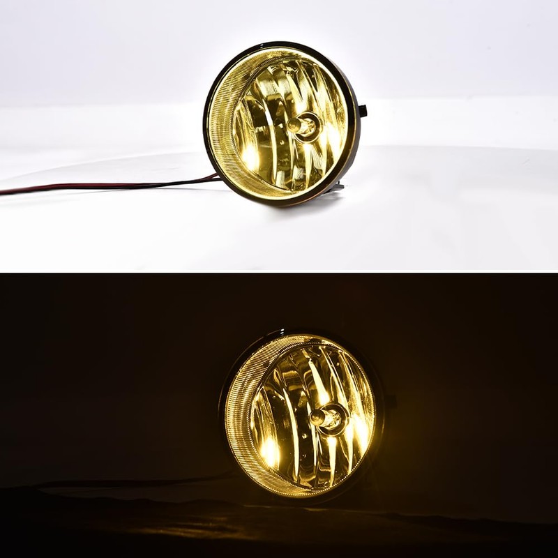ALLGOOD Fog Lights w/Bulbs, Compatible with Toyota Tacoma 2005-2011/Sequoia 2008-2015/Tundra