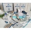 Logbuch-Verlag Guest Book Communion with Fish Blue White Turquoise Christening