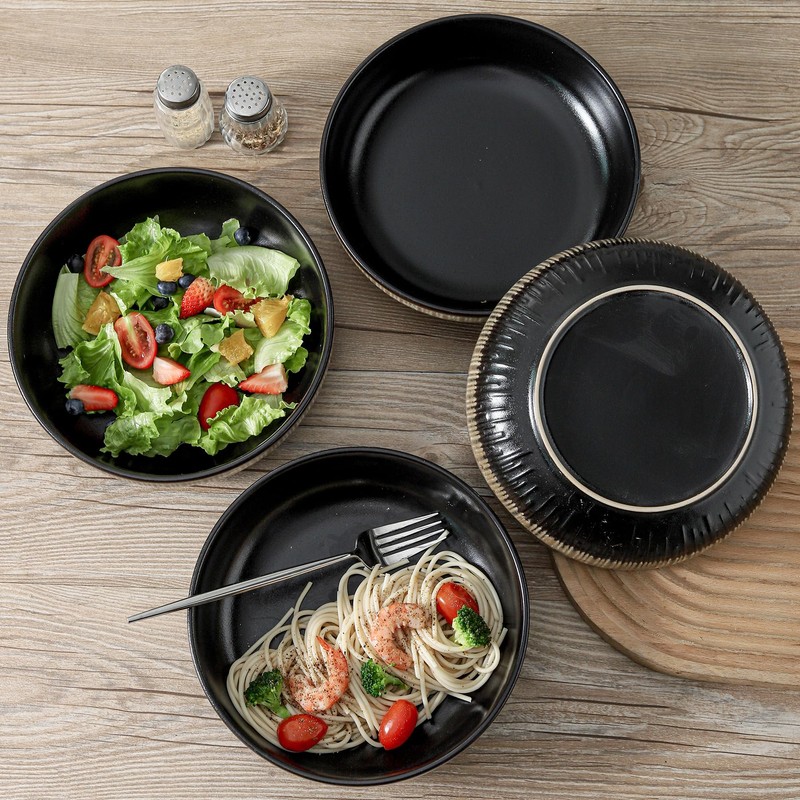 KOOV Ceramic Bowl, 46 OZ Pasta Bowls Set of 4,