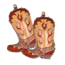 Western Boot Balloons Wild West Western Party Western Theme Baby Shower Birthday Bachelorette Party Decor Supplies 2 Pcs