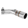 Motorcycle Exhaust Middle Pipe Rustproof Heat Resistant Low Noise Replacement