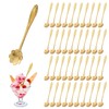 80 Pieces Stainless Steel Gold Coffee Spoons Set, Mini Flower