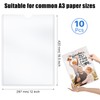 Akamino 10PCS 11x17 Inch Rigid Print Crystal-Clear Toploader Frame, Heavy
