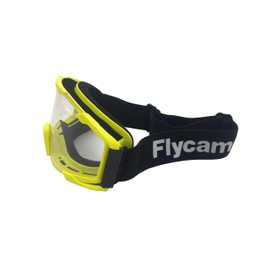 YJS Flycam Motorcycle Goggles Motocross Goggles,ATV Dirt Bike Ski Goggles,Windproof Scratch Resistant Combat Goggles,Adjustable,UV Protective Safety Outdoor Glasses for Cycling,Climbing(Yellow/Black)