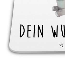 Mr. & Mrs. Panda 6er Set Personalisiertes Untersetzer Set Elefant Biene - Personalisierte Geschenke, Liebesgeschenk, Heiratsantrag, Personalisierte