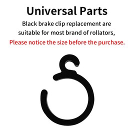 Replacement of Brake Clip for Rollator Wheelchair Transport Chair, Brake Clamp for Walker, Brake Grip Holder for Rollator, Brake Lock Clip, Rollator Parts Accessories (6)